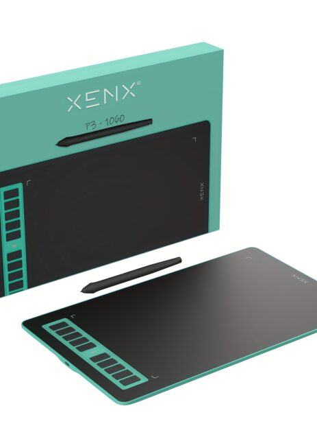 Tableta gráfica XENX P3-1060, con estilógrafo, sensibilidad a la presión, tableta de arte digital de 25,4 x 15,8 cm.