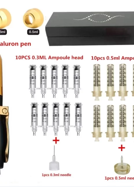 Hyaluron pen 2 en 1 de alta presión- cabezal de 0,3 ml y 0,5 ml