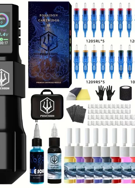 Kit de Máquina Inalámbrica POSEIDON – máquina rotativa, kit completo