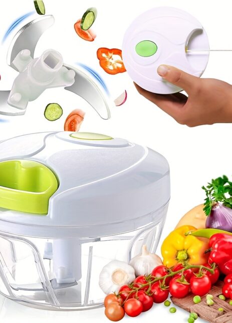 Picadora de verduras manual portátil para procesar y picar