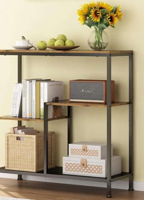 Consola de 3 Niveles- Organizador con Estantes de Almacenamiento